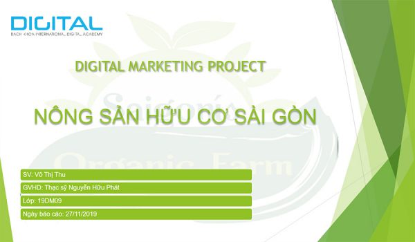 Digital Marketing nông sản hữu cơ