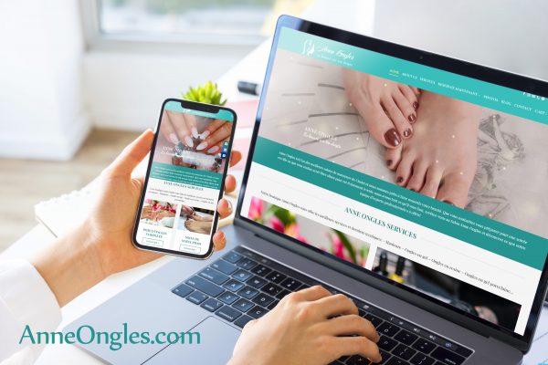 Website tiệm nail tại Pháp Anna